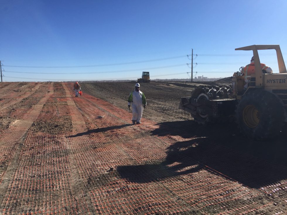 Crossroads Commerce Park, remediation and grading